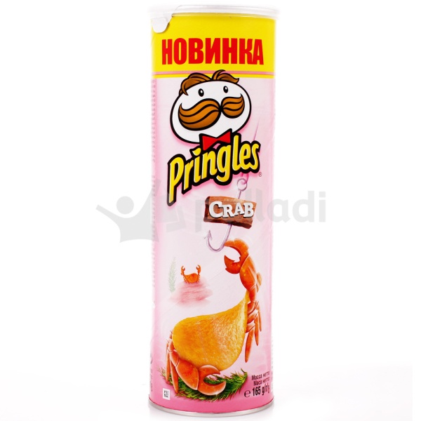 ЧИПСЫ PRINGLES КРАБ 165Г