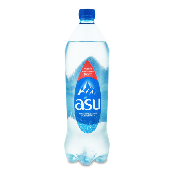ВОДА ПИТЬЕВАЯ ASU ГАЗИРОВАННАЯ 1Л