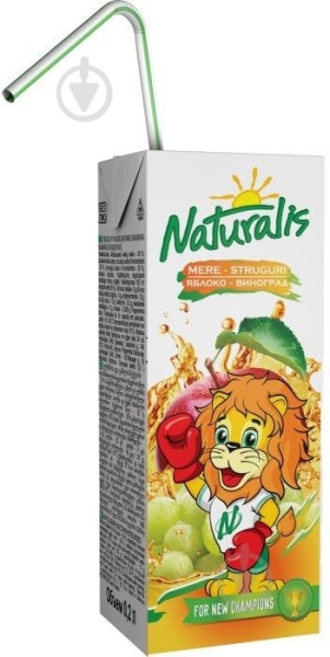 СОК NATURALIS ЯБЛОКО-ВИНОГРАД 0,2Л