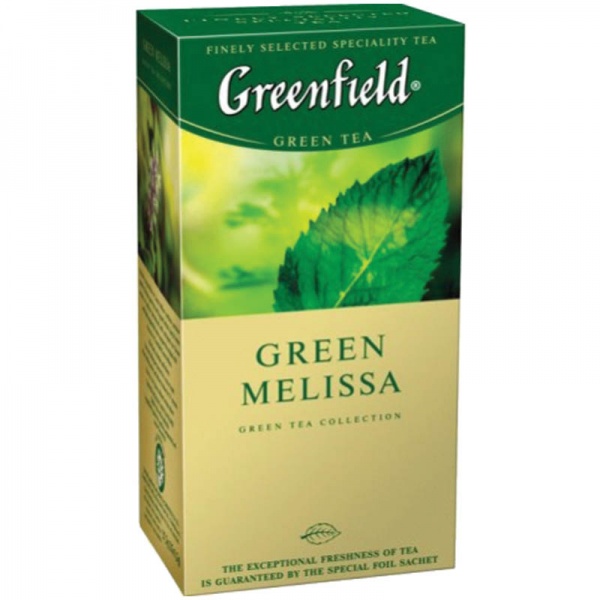 ЧАЙ GREENFIELD GREEN MELISSA 25ПАКЕТ