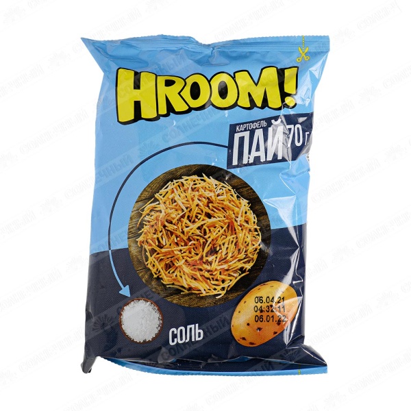 КАРТОФЕЛЬНАЯ СОЛОМКА HROOM С СОЛЬЮ 70 ГР