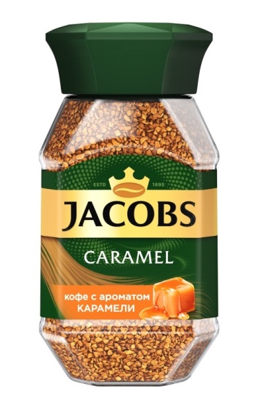 КОФЕ JACOBS CARAMEL 95ГР СТЕКЛО
