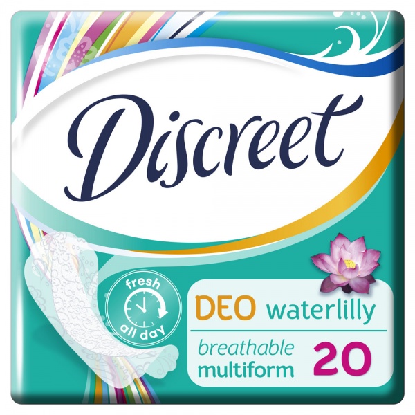 ЕЖЕДНЕВКИ DISCREET DEO WATERLILY 20ШТ