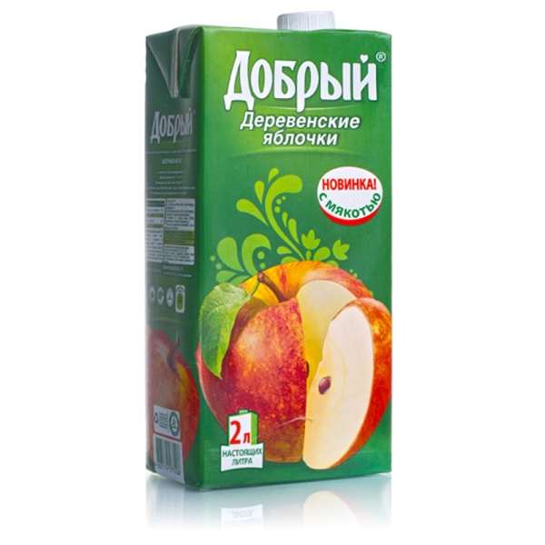 СОК ДОБРЫЙ ДЕРЕВЕНСКИЕ ЯБЛОЧКИ 2Л