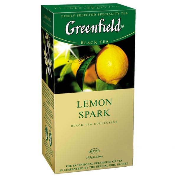 ЧАЙ GREENFIELD 1,5*25*10 LEMON SPARK