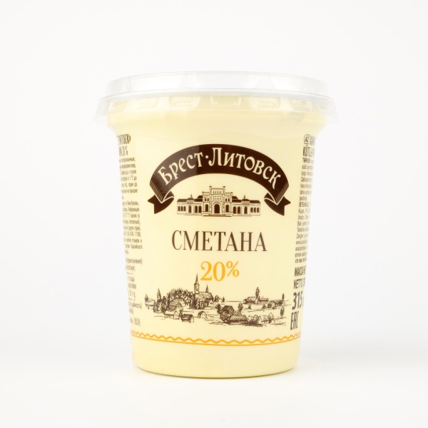 СМЕТАНА "БРЕСТ-ЛИТОВСКАЯ" 20% 300ГР
