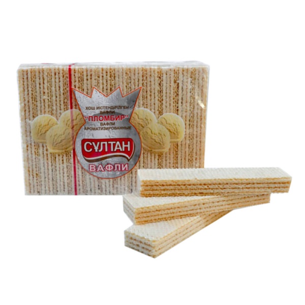 ВАФЛИ СО ВКУСОМ ПЛОМБИРА 400ГР