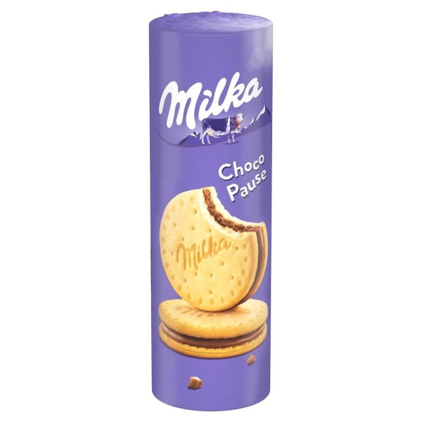 ПЕЧЕНЬЕ "MILKA" 260ГР CHOCO PAUSE С МОЛОЧНОЙ НАЧИНКОЙ