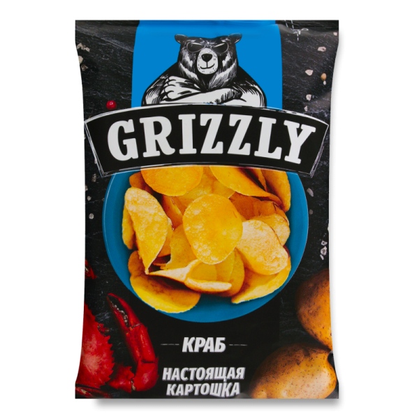 ЧИПСЫ GRIZZLY КРАБ 110ГР