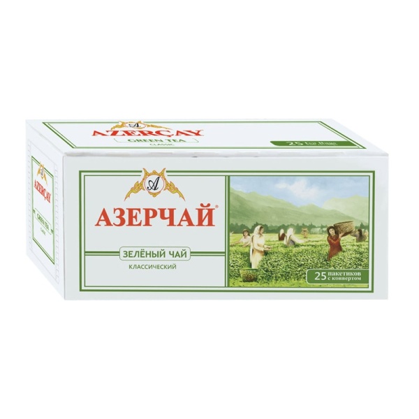 "АЗЕРЧАЙ" ЧАЙ ЗЕЛЕНЫЙ 25ПАК