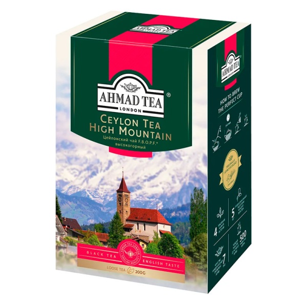 ЧАЙ AHMAD TEA ЦЕЙЛОНСКИЙ ЧАЙ FBOPF 200ГР КАРТ