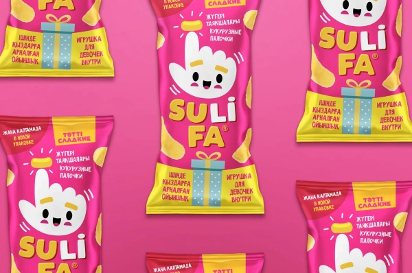 КУКУРУЗНЫЕ ПАЛОЧКИ SULIFA ДЛЯ ДЕВОЧЕК 80ГР