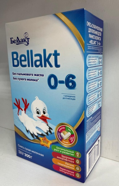 ДЕТСКОЕ МОЛОЧКО "BELLAKT" 0-6 600ГР