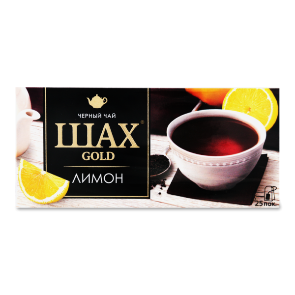 ЧАЙ ШАХ  ГОЛД ЛИМОН 25ПАК
