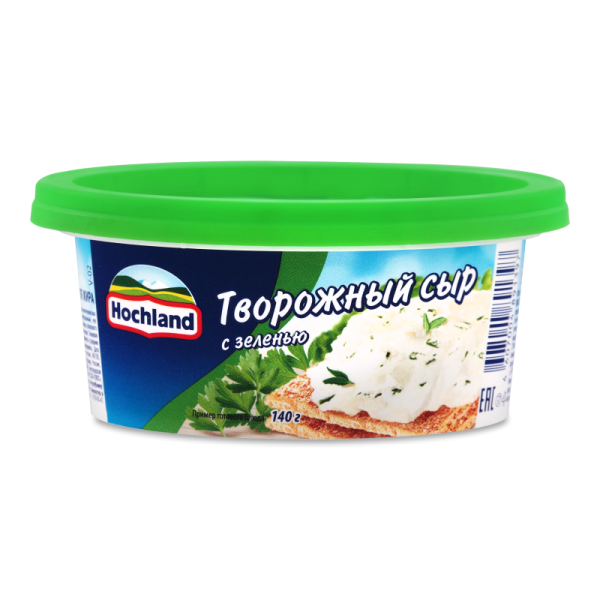 СЫР ТВОРОЖНЫЙ С ЗЕЛЕНЬЮ 140ГР