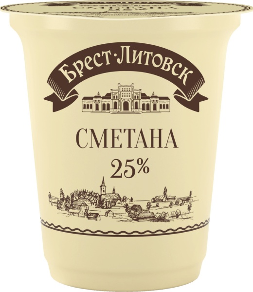СМЕТАНА "БРЕСТ-ЛИТОВСК" 25% 300ГР