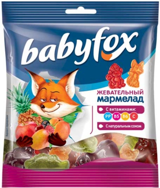 МАРМЕЛАД BABYFOX С ВИТАМИНАМИ АССОРТИ