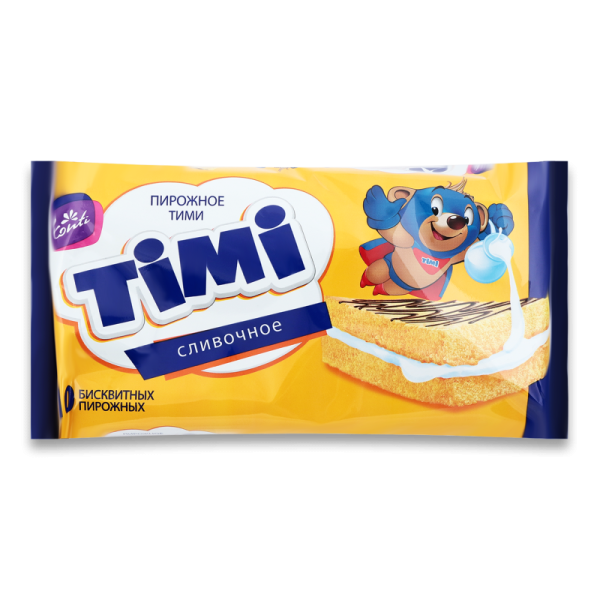 ПИРОЖНОЕ СЛИВОЧНОЕ "TIMI" 300Г