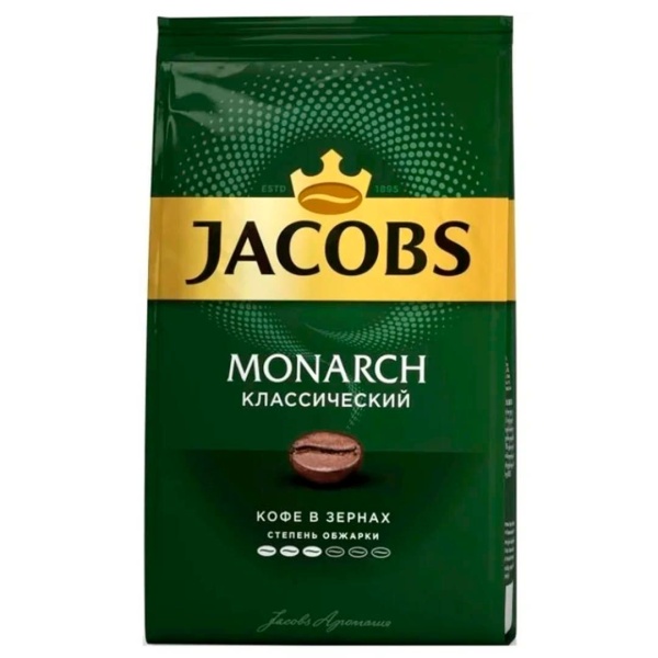 КОФЕ JACOBS MONARCH В ЗЕРНАХ 800ГР