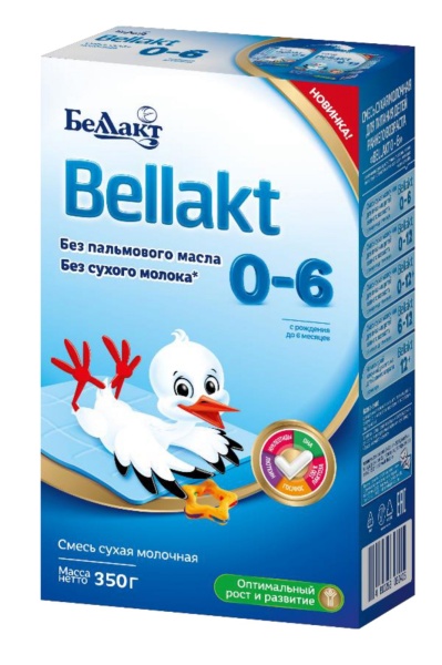 ДЕТСКОЕ МОЛОЧКО "BELLAKT" 0-6 300ГР