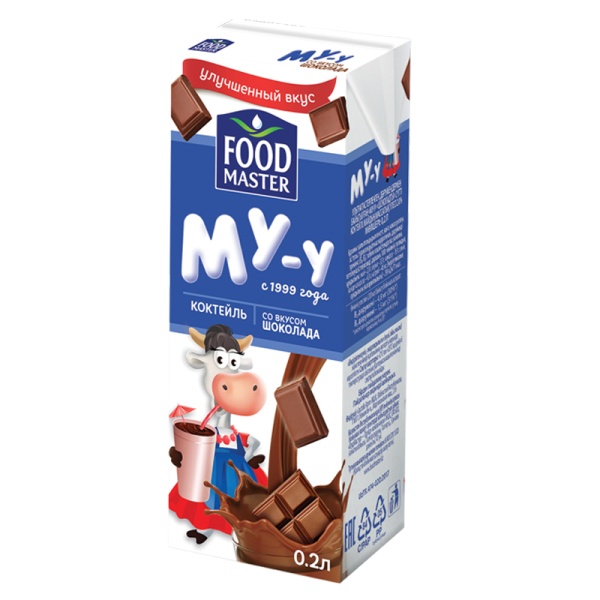 КОКТЕЙЛЬ "МУ-У" ШОКОЛАД 2% 0,2Л