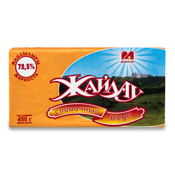 МАСЛО ЖАЙЛАУ СЛИВОЧНЫЙ 72,5% 450ГР
