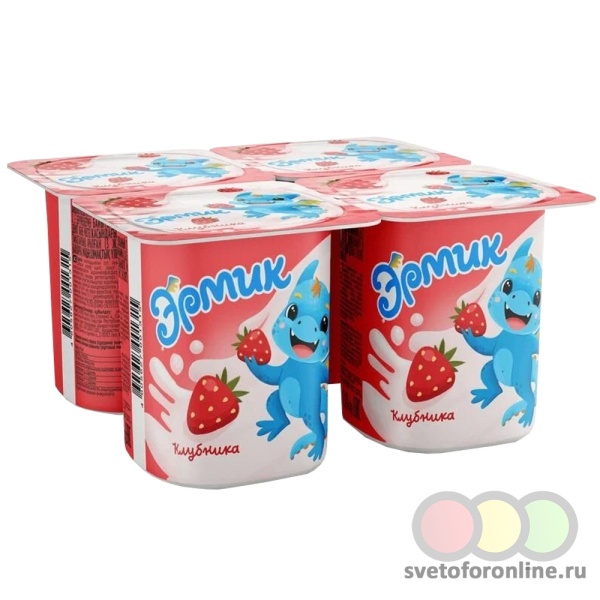 ЙОГУРТ "ЭРМИК" КЛУБНИКА 2,5% 110ГР