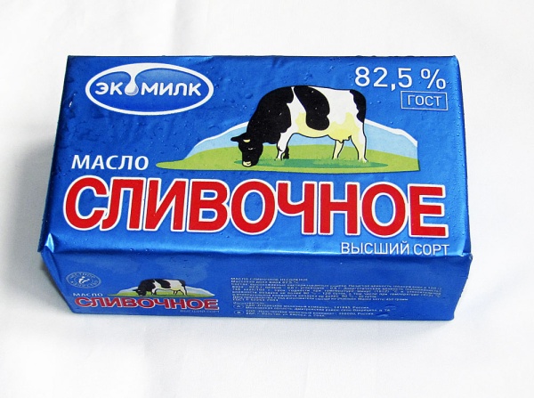 МАСЛО СЛИВОЧНОЕ ЭКО МИЛК ГОСТ 82,5% 450ГР