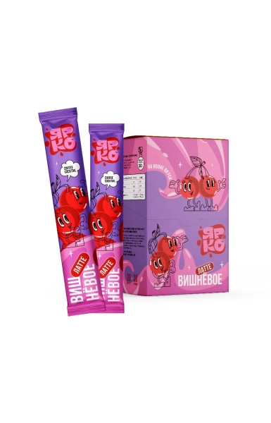 КОФЕ ЯРКО ЛАТТЕ ВИШНЕВОЕ 30ГР