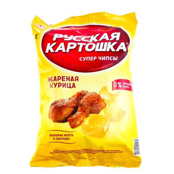 ЧИПСЫ РУССКАЯ КАРТОШКА ЖАРЕН/КУРИЦА 140ГР