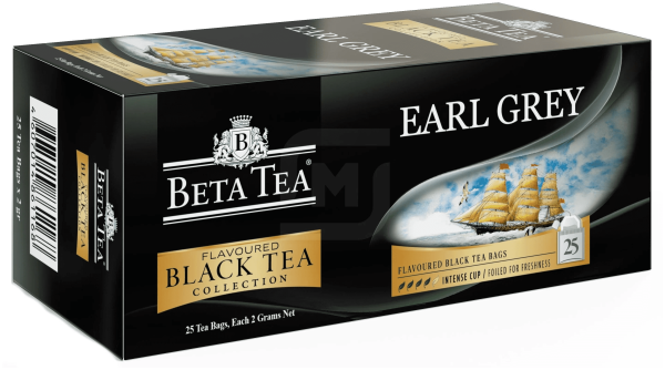 ЧАЙ BETA ЭРЛ ГРЕЙ БЕРГАМОТ 25ПАКЕТ