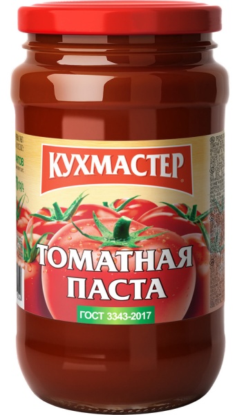 ТОМАТНАЯ ПАСТА "КУХМАСТЕР" 370ГР СТ/Б