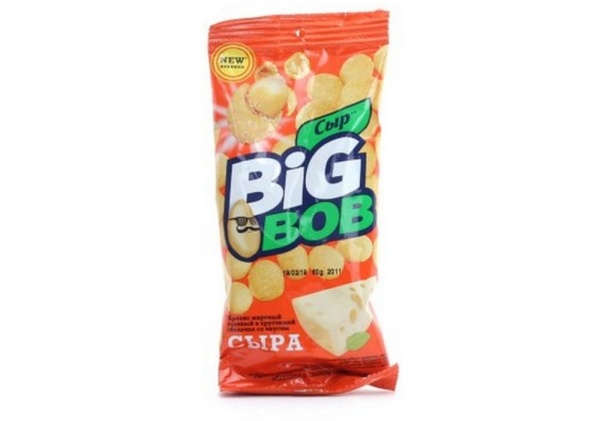 АРАХИС BIG BOB СО ВКУСОМ СЫРА 50 ГР