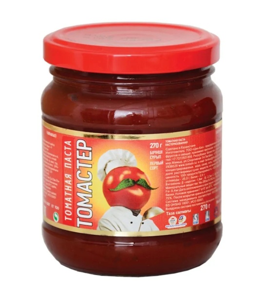 ТОМАТНАЯ ПАСТА "ТОМАСТЕР" 270ГР