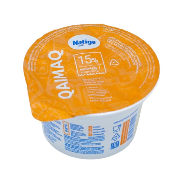 СМЕТАНА "NATIGE" 15% 180ГР