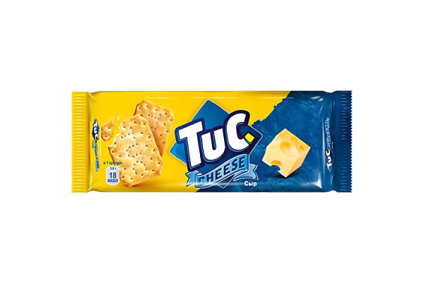 КРЕКЕР СОЛЕНЫЙ ТУК СО ВКУСОМ СЫРА 100ГР