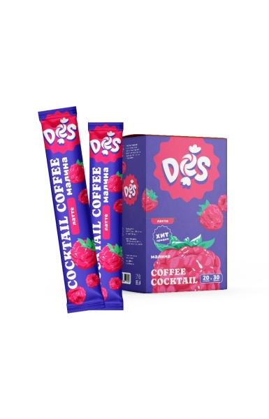 КОФЕ DES ЛАТТЕ МАЛИНА 30ГР
