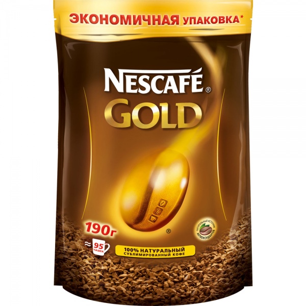 КОФЕ NESCAFE ГОЛД НАТ.РАС.СУБ 190ГР