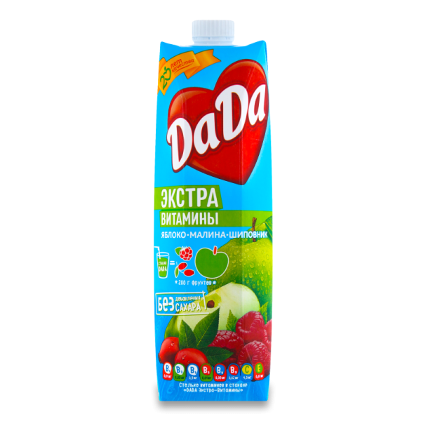 СОК ДА-ДА ЭКСТРА ВИТАМИНЫ ЯБ-МАЛИНА-ШИПОВНИК 1Л