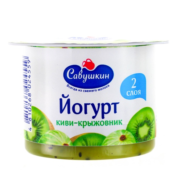 ЙОГУРТ КИВИ-КРЫЖОВНИК 2% 120ГР