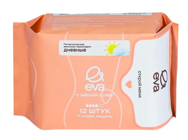 ПРОКЛАДКИ "EVA" ДНЕВНЫЕ 12ШТ