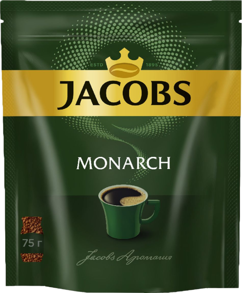 КОФЕ JACOBS MONARCH 75ГР ПАКЕТ
