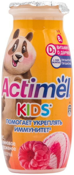 ЙОГУРТ "АКТИМЕЛЬ" ИММУНОВИТАМИНЫ 95 ГР МАЛИНОВОЕ МОРОЖЕННОЕ