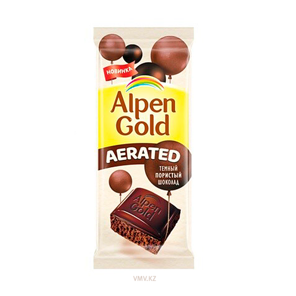 ШОКОЛАД "ALPEN GOLD" 80ГР OREО С ВКУСОМ ТЕМНЫЙ ПОРИСТЫЙ ШОКОЛАД