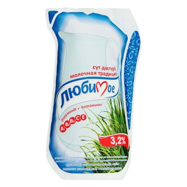 МОЛОКО "ЛЮБИМОЕ" 3,2% 0,900Л ТФА