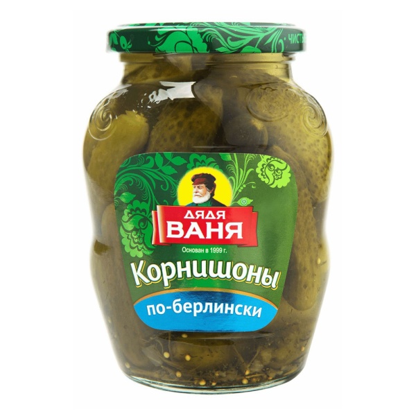 ОГУРЧИКИ ПО-БЕРЛИНСКИ 350гр "ДЯДЯ ВАНЯ"