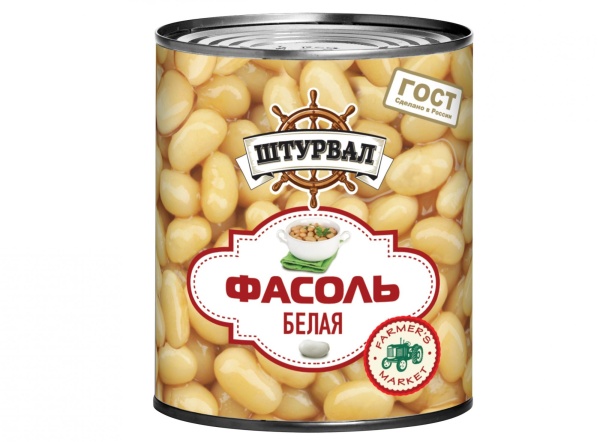 ФАСОЛЬ БЕЛАЯ "ШТУРВАЛ" 400ГР