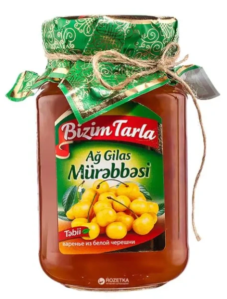 ВАРЕНЬЕ BIZIM TARLA ИЗ БЕЛОЙ ЧЕРЕШНИ 400ГР