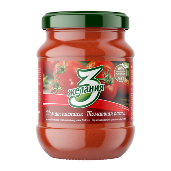 ТОМАТНАЯ ПАСТА "3 ЖЕЛАНИЯ" 500ГР