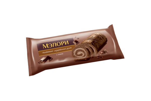 РУЛЕТ ГЛАЗ.МЭЛОРИ С КАКАО 200 гр